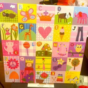My abc’s pastel canvas